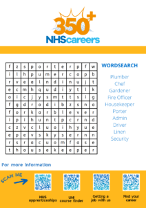 NHS jobs wordsearch puzzle