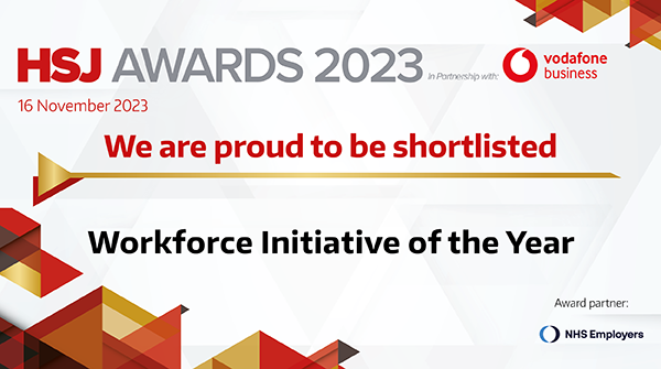 We’re shortlisted in the HSJ Awards!